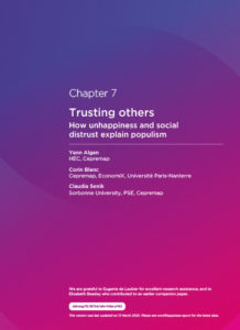 Trusting others How unhappiness and social distrust explain populism